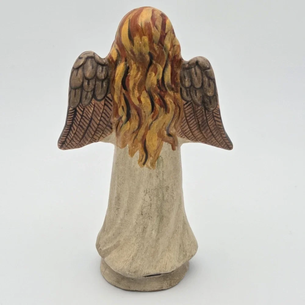 Vaillancourt Folk Art Praying Angel‎ With Wings Figurine 1993 #121
